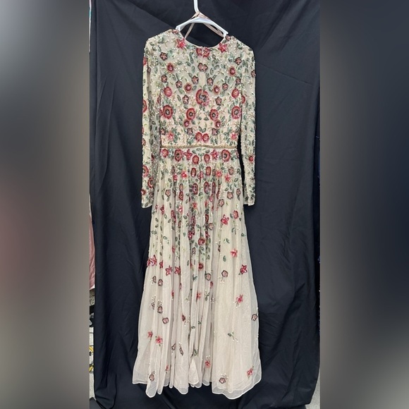 Mac Duggal 5533 NWOT Embellished High Neck Long Sleeve A Line Gown - Picture 7 of 8